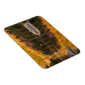 Herfstkleuren weerspiegeld op bevervijver magneet (Rechterzijde)