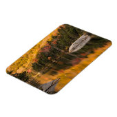 Herfstkleuren weerspiegeld op bevervijver magneet (Linkerzijde)