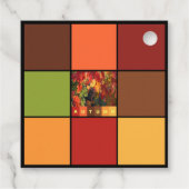 Herfstkleurenblokken Bedankjes Labels (Achterkant)