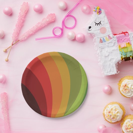 Herfstkleurenfeest Papieren Bordje (Feest)