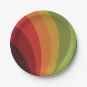 Herfstkleurenfeest Papieren Bordje (Voorkant)