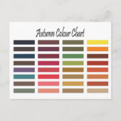 Herfstkleurenkaart Briefkaart (Voorkant)