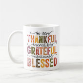 Herfstkleurig Boho Thanksgiving Inspirerend Koffiemok (Links)