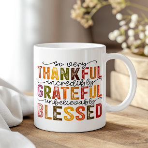 Herfstkleurig Boho Thanksgiving Inspirerend Koffiemok