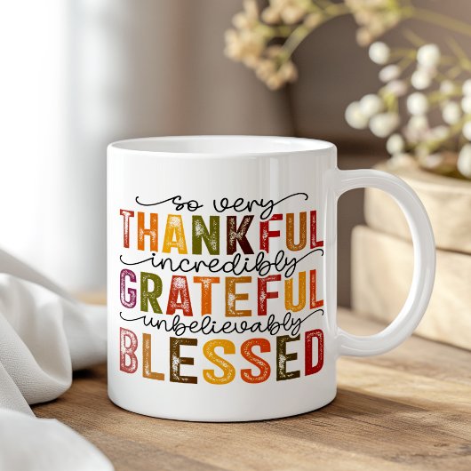 Herfstkleurig Boho Thanksgiving Inspirerend Koffiemok