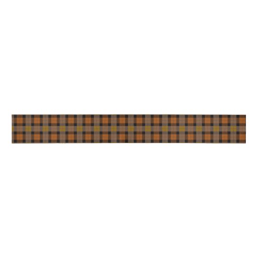 Herfstkleurig plaid grosgrain lint (Voorkant)