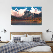 Herfstkliffen (drieluik) canvas afdruk (Insitu (Slaapkamer))