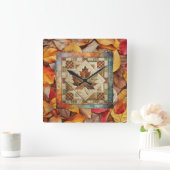 Herfstklok verlaat herfstklok vierkante klok (Huis)