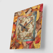 Herfstklok verlaat herfstklok vierkante klok (Hoek)