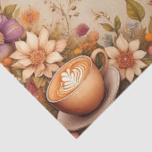 herfstkoffie decoupage print tissuepapier (Detail)