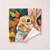 herfstkonijn bad handdoek (Wasdoekje)