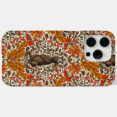 Herfstkonijn op lichtgrijs Case-Mate iPhone case (Achterkant (horizontaal))
