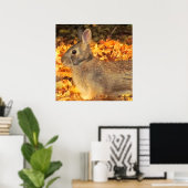 herfstkonijn poster (Thuiskantoor)