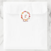 herfstkonijn ronde sticker (Tas)