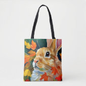 herfstkonijn tote bag (Voorkant)