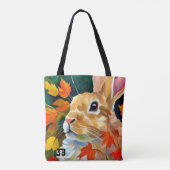 herfstkonijn tote bag (Achterkant)
