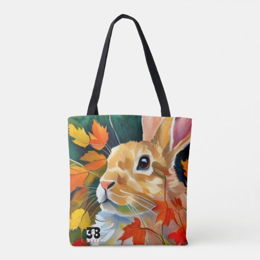 herfstkonijn tote bag (Achterkant)