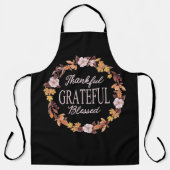 Herfstkrans dankbaar gezegend schort (Voorkant)