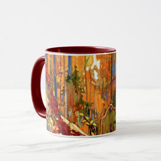 Herfstkrans, de kleuren van de herfst, mok (Voorkant links)