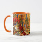 Herfstkrans, de kleuren van de herfst, Mok (Links)