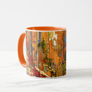 Herfstkrans, de kleuren van de herfst, Mok