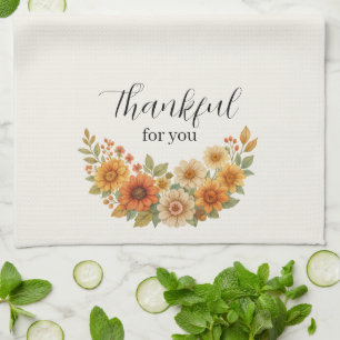 Herfstkrans – Herfst Bloemen Thanksgiving Theedoek