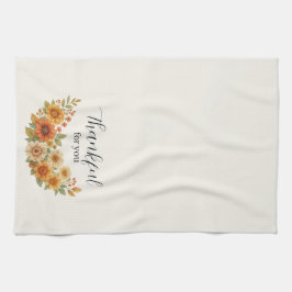 Herfstkrans – Herfst Bloemen Thanksgiving Theedoek