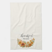 Herfstkrans – Herfst Bloemen Thanksgiving Theedoek (Verticaal)