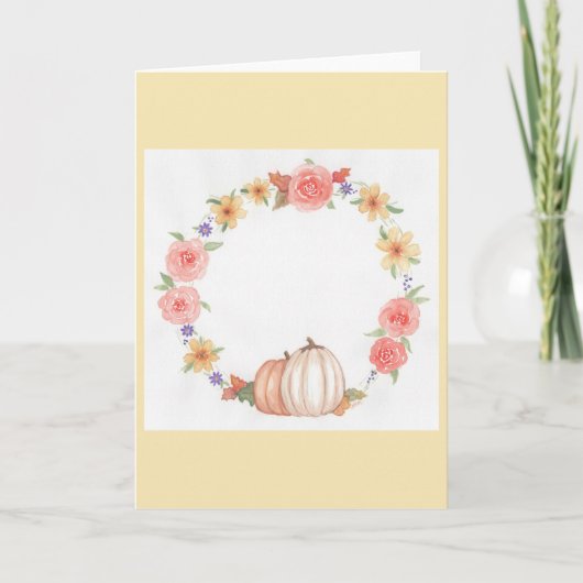 Herfstkrans Kaart (Voorkant)