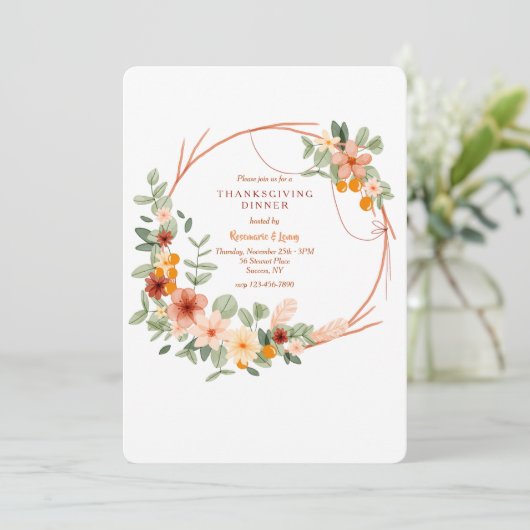 Herfstkrans Kaart (Staand voorkant)