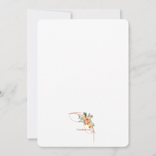 Herfstkrans Kaart (Achterkant)