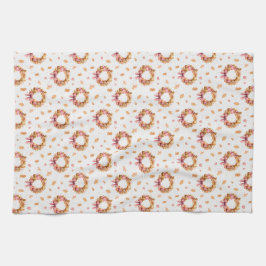 Herfstkrans Keukenhanddoek – Thanksgiving Herfst D