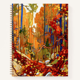 Herfstkrans, Kleurrijk Schilderij, Notitieboek