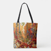 Herfstkrans, Kleurrijk Schilderij, Tote Bag (Achterkant)