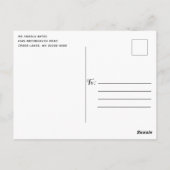 Herfstkrans met landelijke uitstraling Bruiloftssh Briefkaart (Achterkant)