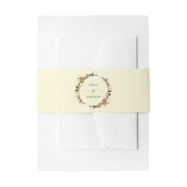 herfstkrans | Modern Huwelijk Custom Uitnodigingen Wikkel