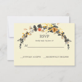 herfstkrans | Moderne bruiloft RSVP