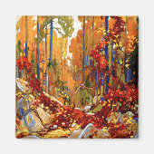 Herfstkrans, mooi schilderij van Tom Thomson, Magneet (Voorkant)