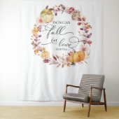 Herfstkrans Pompoen Bruiloft Backdrop Wandkleed (In situ)