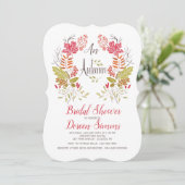 Herfstkrans Uitnodiging (Staand voorkant)