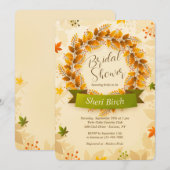 Herfstkrans Uitnodigingen (Voorkant / Achterkant)