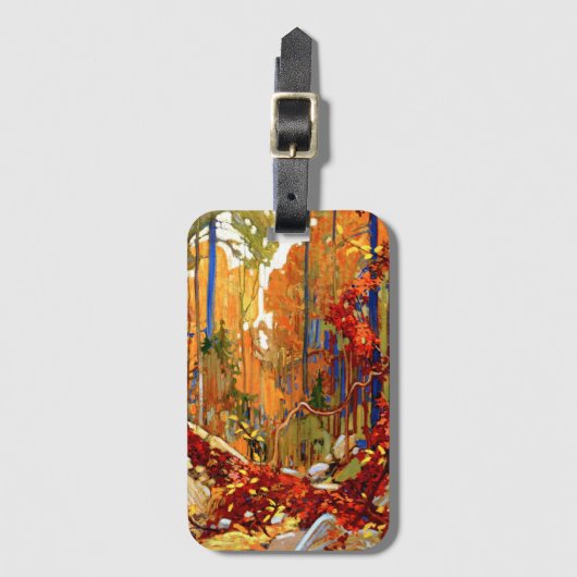 Herfstkrans van Tom Thomson Bagagelabel (Voorkant (verticaal))