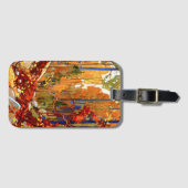 Herfstkrans van Tom Thomson Bagagelabel (Voorkant (horizontaal))