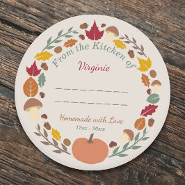 Herfstkrans Zelfgemaakt met Love Label Sticker
