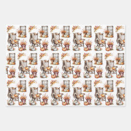 Herfstland, Heks Katten, Spook, Herfst, Herfst Inpakpapier Vel