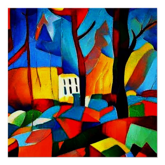 Herfstlandschap 1 perfect poster (Voorkant)