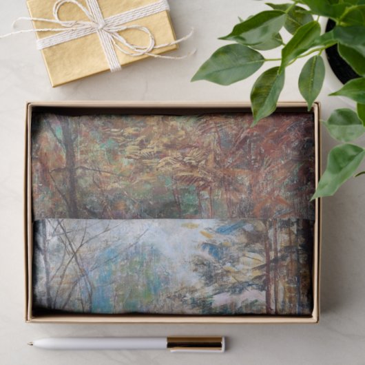 Herfstlandschap Beaumont-le-Roger, Normandië Tissuepapier (Geschenk)