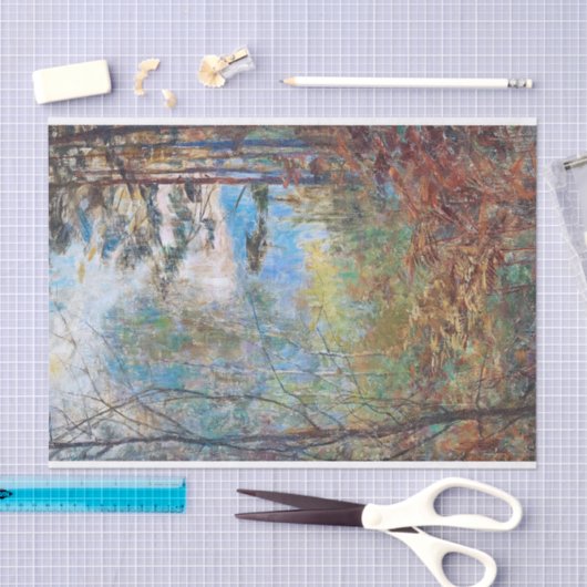 Herfstlandschap Beaumont-le-Roger, Normandië Tissuepapier (Craft)