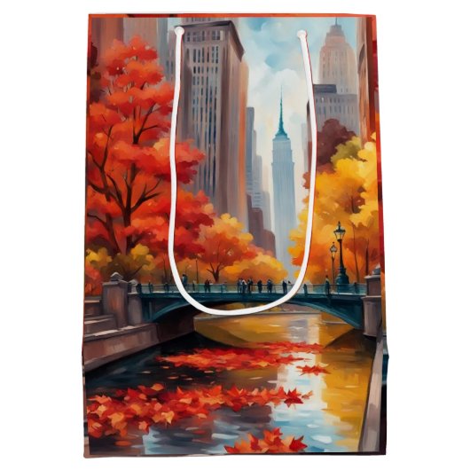Herfstlandschap cadeautas (Achterkant)