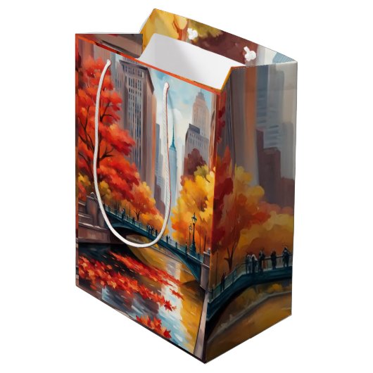 Herfstlandschap cadeautas (Achterkant Gekanteld)